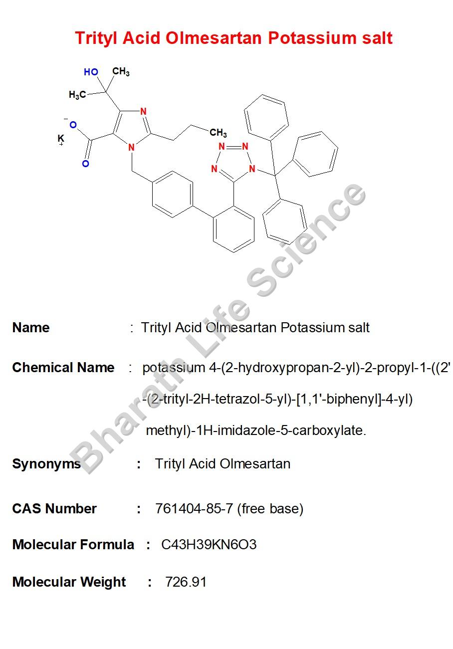 Trityl olmesartan Medoxomil